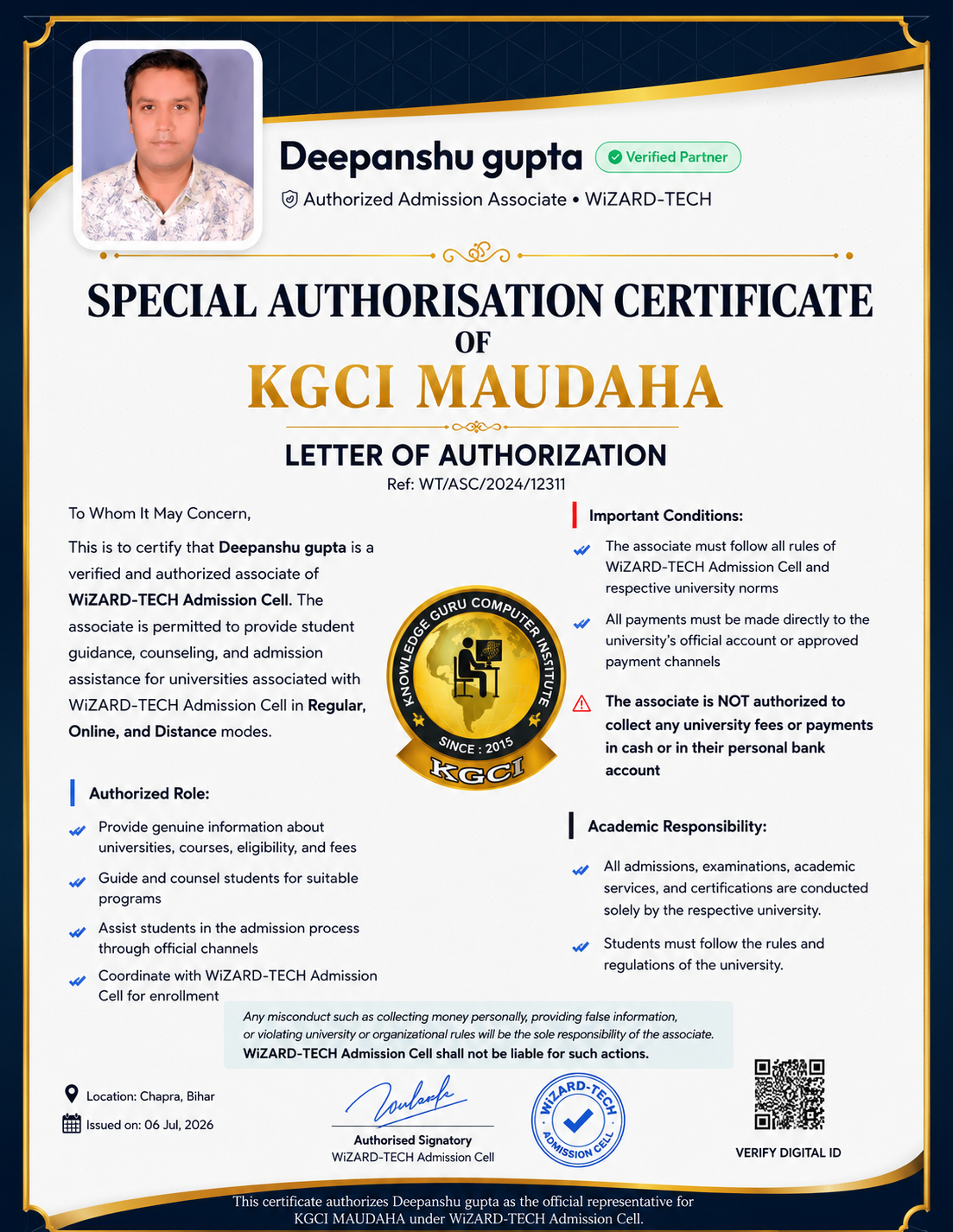 KGCI WIZARD TECH CERTIFICATE 